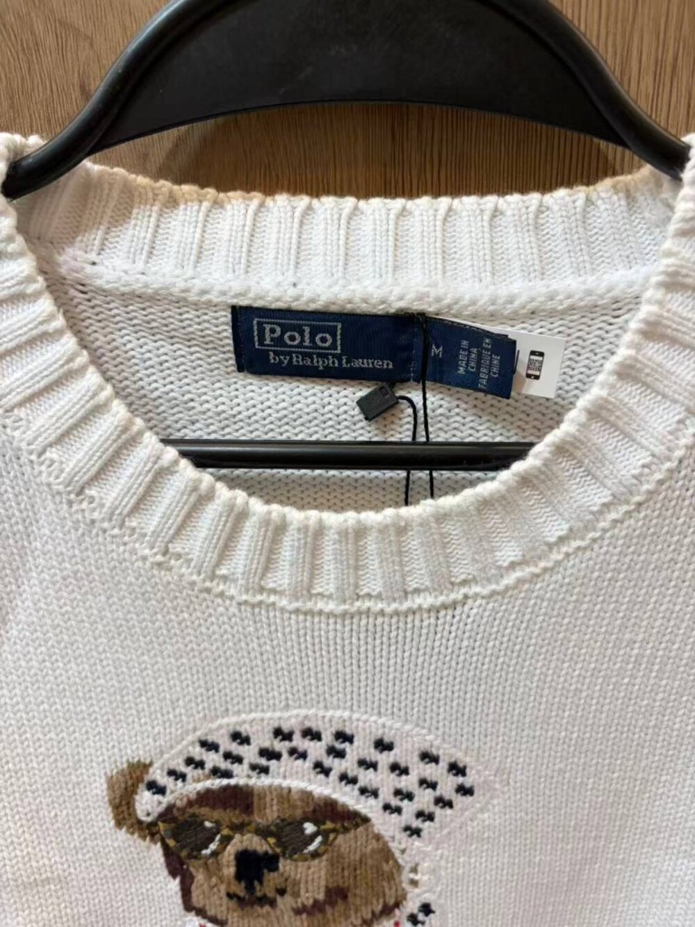 Polo Ralph Lauren White Vacation Bear Crewneck Sweater - Picture 3 of 7